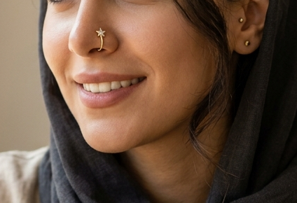 پیرسینگ طلا زنانه