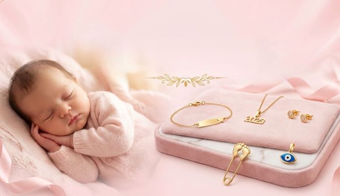 بهترین هدیه طلا برای نوزاد و چشم‌روشنی (راهنمای خرید طلای سبک) | تلارز