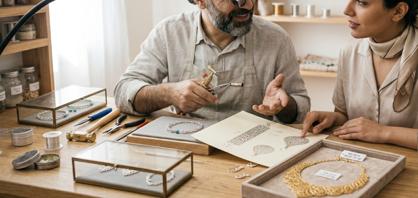 مشاوره تخصصی سفارش ساخت طلا و جواهر